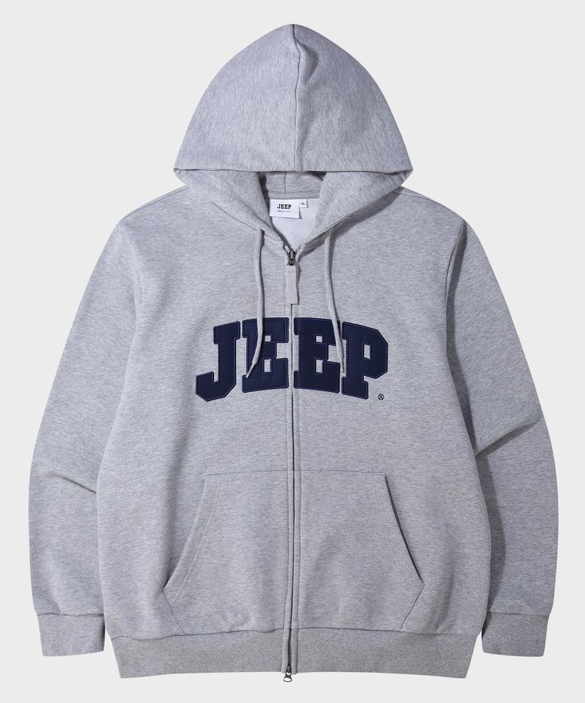 Худи на молнии оверсайз с большим логотипом Jeep Jeep, 2-стороннее (Jr5Tzu075Mg)