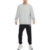 Nike Sweatshirts Men's Gray Crew Neck Moderate Regular HF1111-063