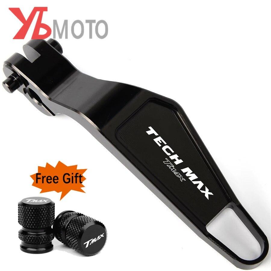 ЛОГОТИП Tech Max TMAX Мотоцикл Алюминиевый рычаг стояночного ручного тормоза для Yamaha TMAX 560 TMAX560 2022 2023