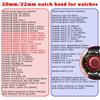 20mm/22mm Sport Silicone Strap Band for Samsung Galaxy Watch 4 5 6 40mm 44mm 6 Classic 43mm/47mm 5 LTE 44mm 5 Pro 45mm 4 Classic 42mm 46mm 3 41/45 Mm