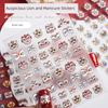 New Year National Trendy Style Cute Relief Spring Festival Nail Stickers