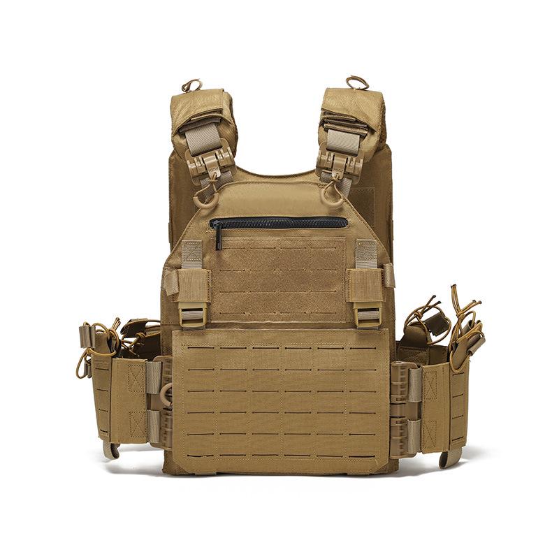 Outdoor Tactical Quick-Release Vest, Multi-Functional MOLLE, Waterproof and Wear-Resistant, Ideal for Military Training.