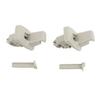 1 Pair Sun Visor Retainer Clip Gray Fit For GMC Savana 1500 2500 3500 2003-2017