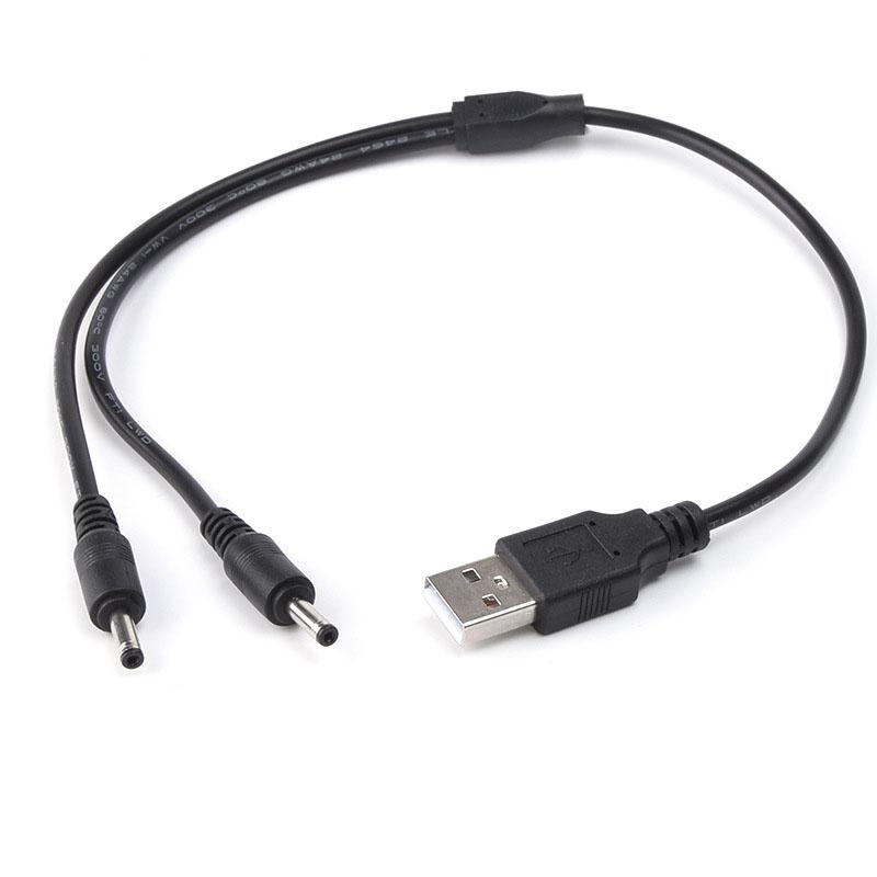 5 В USB A 2,0 штекер на 2-контактный штекер постоянного тока 3,5 мм x 1,35 мм 5,5 x 2,5 мм разветвитель Разъем Блок питания преобразователь зарядного устройства Шнур Кабель q1