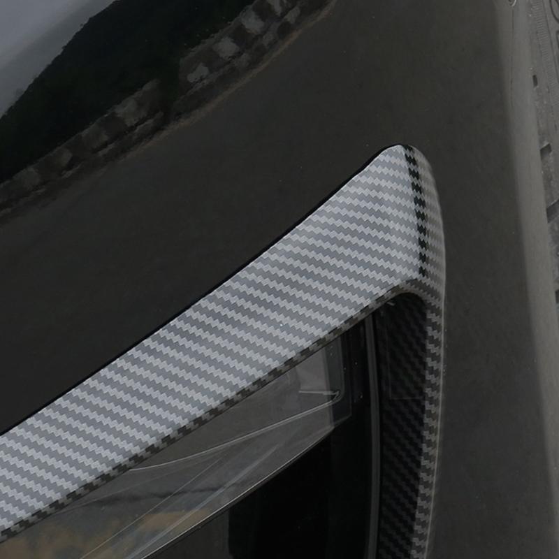 Front Fog Light Eyelid Eyebrow Molding Stripe ABS Decal Pre-Cut Sticker for Car Styling