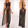 Swimsuit Cover Up Breathable See-through Mesh Solid Color Beach Cover Up for Swimming Pool