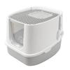 Large Fully Enclosed Cat Litter Box Front Entry Top Exit Cat Potty Toilet with Lid Litter Scoop