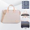 Solid Color Business Briefcase: Airbag Laptop Handbag for Work and Travel