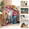 Lightweight Anime Fleece Fashion Blanket - Portable Flannel Throw for Travel, Office, Nap - Soft & Comfortable