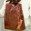 Простые многофункциональные рюкзаки большой вместимости, высококачественный кожаный рюкзак Mochilas, роскошный дизайнерский брендовый женский рюкзак