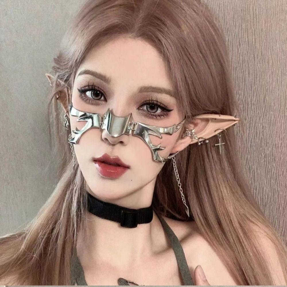 Модные украшения Косплей Реквизит для выпускного вечера Киберпанк Маска Принадлежности для вечеринки Жидкие маскарадные маски для танцев