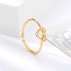 Gold Couple'S Heart-Shaped Ring,Luxurious Wedding Jewelry, Stylish, Durable, And Versatile. A Perfect Gift For Your Partner As A Commemorative Jewelry