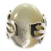 Silver 'Oracle' Mother of Pearl Ring