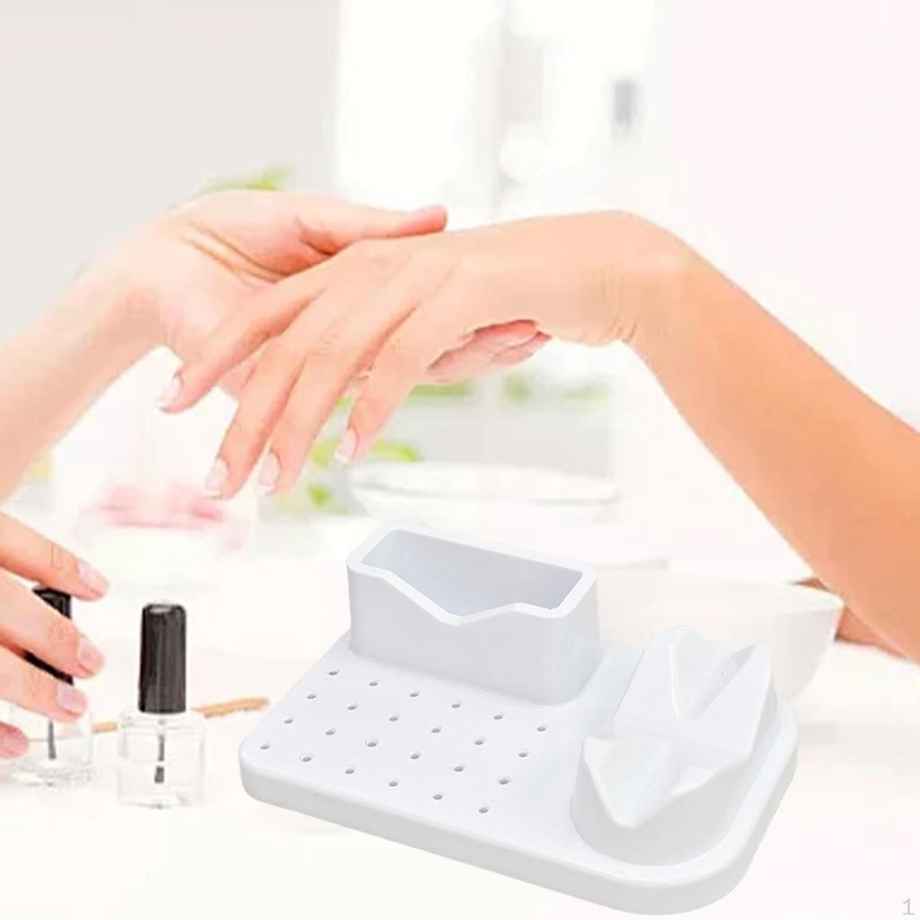 Органайзер для шлифовки и полировки ногтей с 20 отверстиями, держатель для маникюрных инструментов, большая емкость