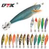 FTK Squid Jig Fishing Lures 9cm/16g Luminous Fishing Wood Shrimp Lure Squid Cuttlefish Jigs Bait Pesca Fishing Tackle