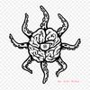 Brain Dead Familia Iron On Heat Transfer Printing Vinyl Patches Sticker for Clothes DIY Appliques Washable Patches