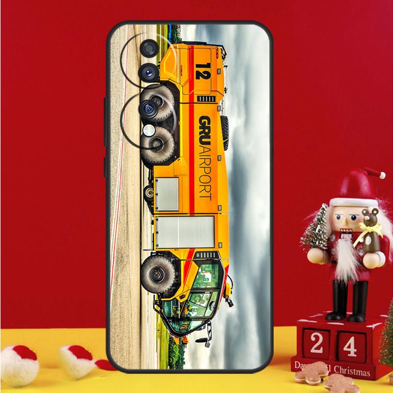 Fire Truck Case For Honor Magic 5 6 7 8 Pro Honor 200 400 50 70 90 Lite X8b X8c X9a X9b X9c Win RT Cover