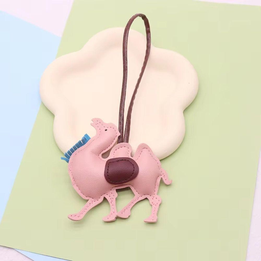ПУ кожа ПУ кожа Вешалка Брелок для ключей автомобиля Подвеска для сумки Милый брелок верблюд Мужчины