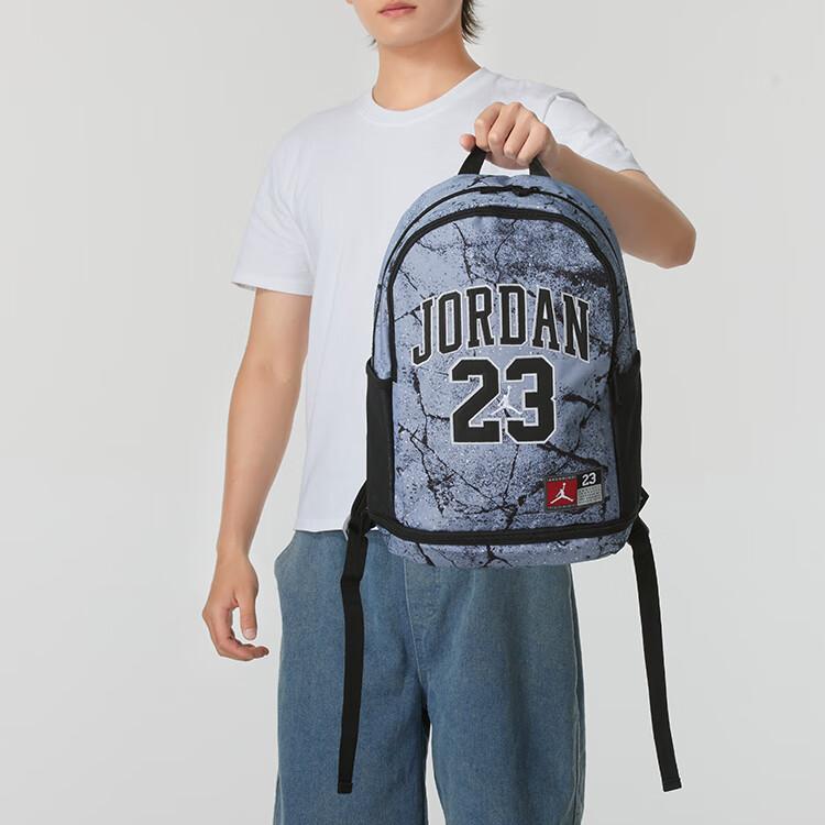 New Jordan Polyester Backpack Medium Size Unisex Blue JD2433009AD-001