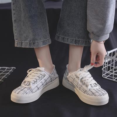 Повседневная обувь Женская модная дышащая прогулочная обувь Холщовая дышащая женская спортивная обувь универсальные трендовые женские туфли на плоской подошве