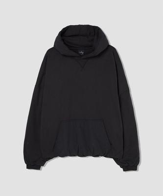 Худи в стиле бомбер, garment washed