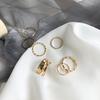 Кольцо из 7 предметов женское модное личностное нишевое дизайн ins мода холодный ветер премиальное простое кольцо кольцо на фалангу