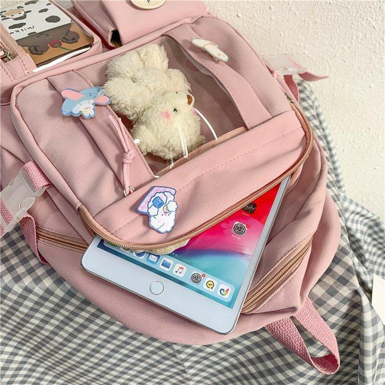Teenagers Backpacks For Girls School Bags Women Multipocket Bag Large Capacity Backpack Mochila Feminina Kawaii Bags