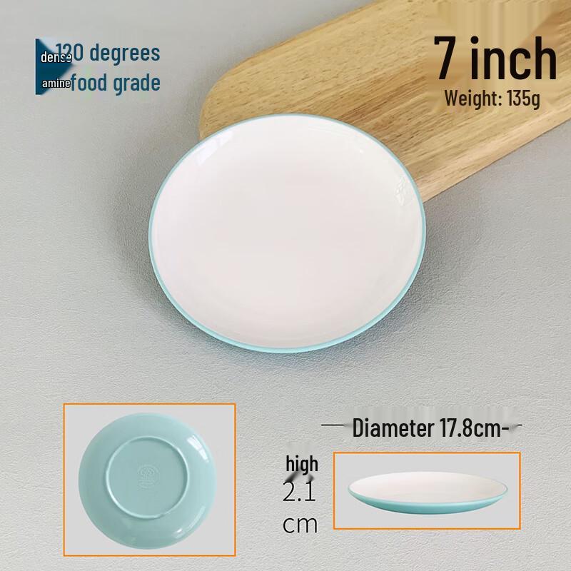 LIJIA FITMENT LJ Двухцветные круглые тарелки из меламина (10-Pack)