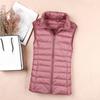 Autumn Winter Women's Down Jacket Women Vest Sleeveless Waistcoat Warm Lightweight Puffer Jacket Female Tops Outwear