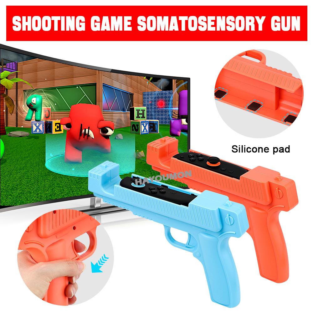 1 Pair Shooting Game Gun for Switch 2 Joypad Controller Shooting Gunstock Hand Grip Gaming Accessories Dropshipping