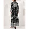Western Style New Fashion Casual Loose Robe Print Long sleeve dress Printed Loose Dress