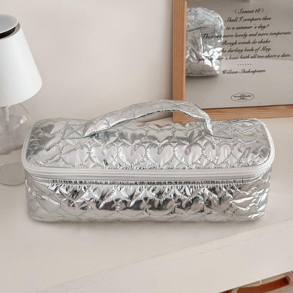 Large Capacity Curling Iron Carrying Case Zippered Closure Cosmetic Storage Pouch  Home Storage