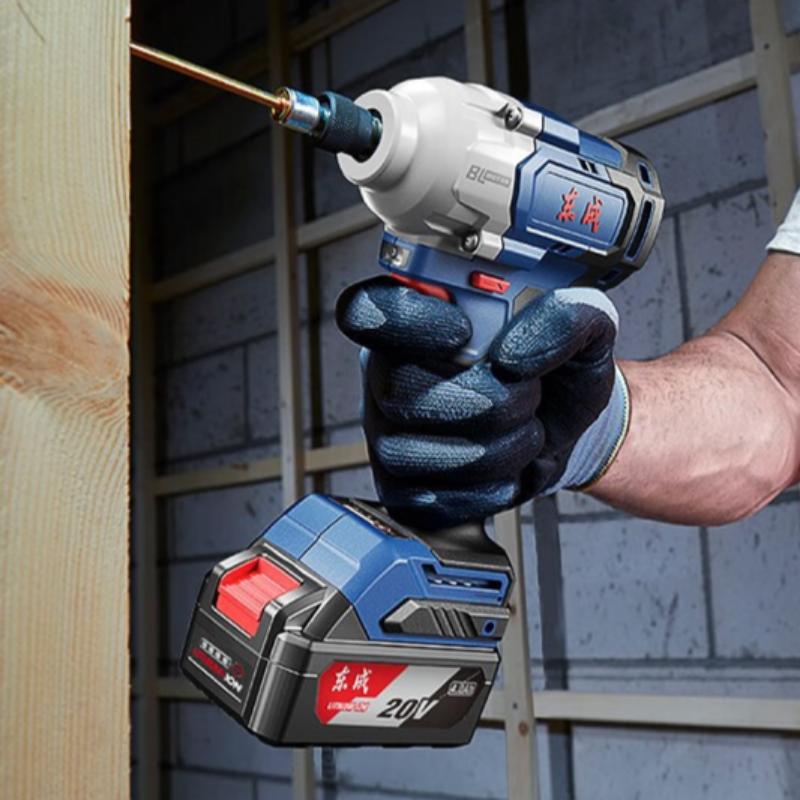 Dongcheng Charging Wrench DCPB488E Brushless Impact Wrench Lithium Battery High Torque Wind Cannon Sleeve Auto Repair Scaffold