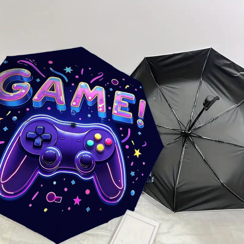 1PC game controller Umbrella-8-Rib Reinforced, Automatic Open, Lightweight & Durable, Cute Fashion Accessory for Outdoor-A1264
