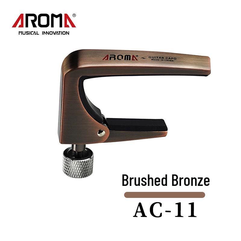 AROMA Капо для гитары AC-11 для акустических и электрогитар - Металлический капо-транспозер