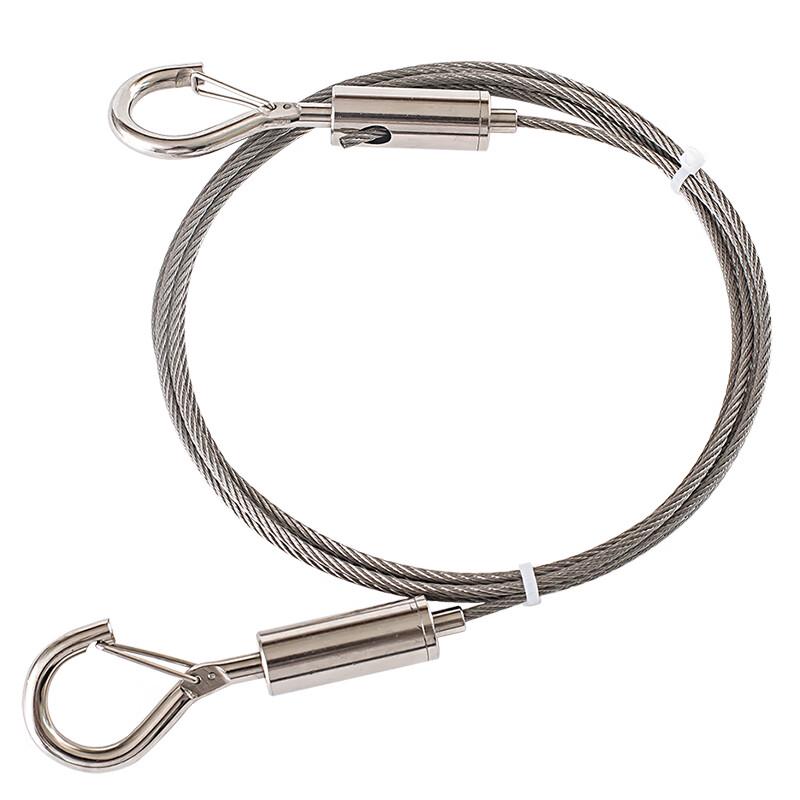 Industrial Grade 304 Stainless Steel PVC Coated Wire Rope with Spring Hooks