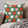 Christmas Materials Cushion Cover Pillowcase Antidustmite Invisible Zipper Short Plush Sofa Cushion