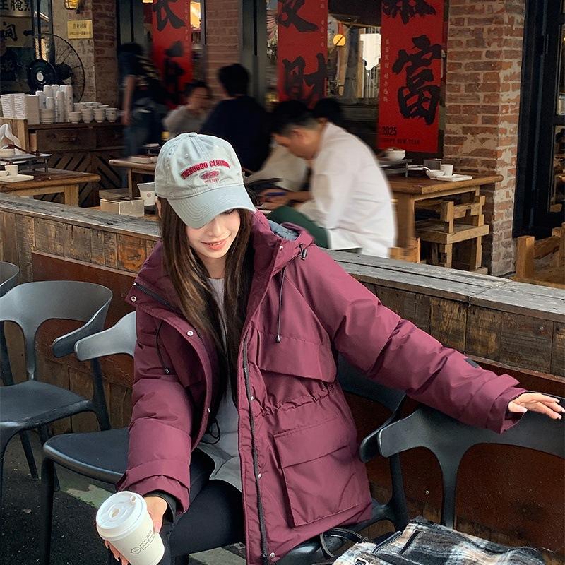 Зимняя куртка Новый женский альпинистский костюм с капюшоном Хлопковая куртка Рабочая одежда Ветрозащитная Водонепроницаемая и теплая Хлопковая куртка