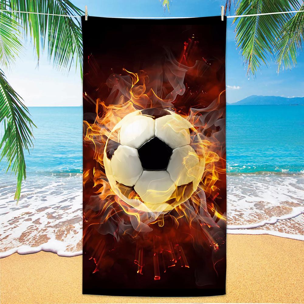 New Football Beach Towel World Cup Theme Microfiber Beach Towel Adult Large Beach Towel