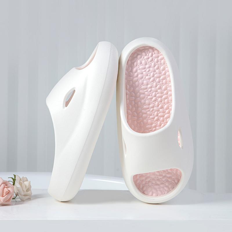 Массажные толстые тапочки на платформе женские домашние мягкие подошвы Eva Cloud Slides сандалии женские летние 2024 нескользящие пляжные шлепанцы 45