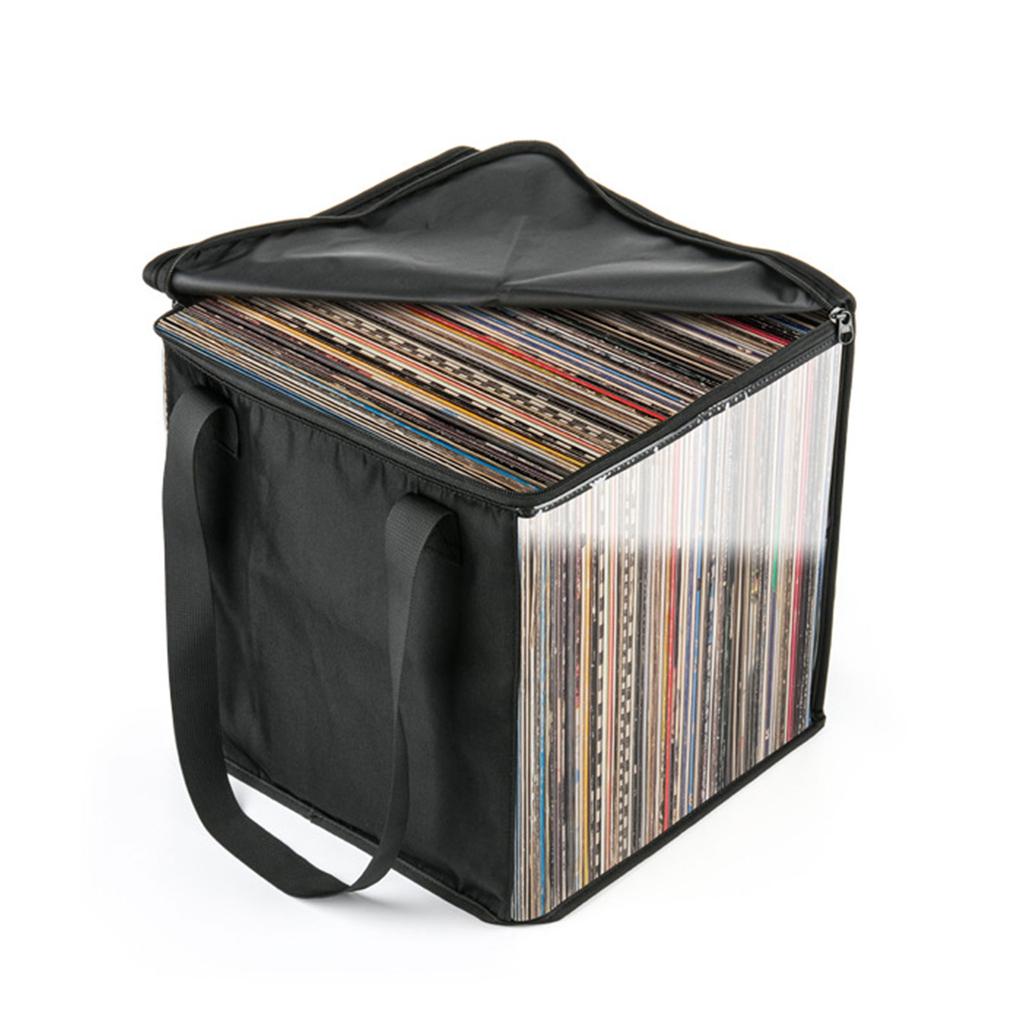 Сумка через плечо Mayrecords Удобное хранение Сумка через плечо Легкая переноска Любимая музыка где угодно для 50 шт. 12-дюймовых винилов