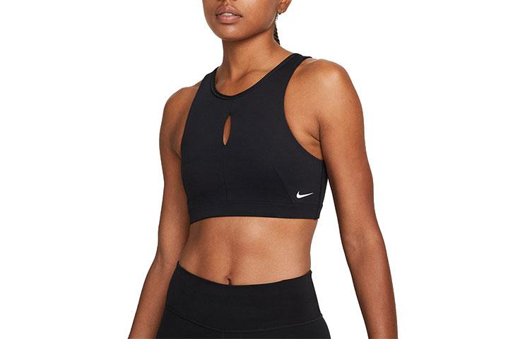 Nike Спортивное нижнее белье женское черное средняя поддержка DM0657-010