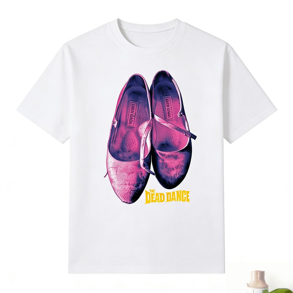 2026 New Fashion Lady Gaga The Dead Dance Mercah Graphic Print Tshirts Unisex Street Hip Hop Oversized Short Sleeves Casual Tee
