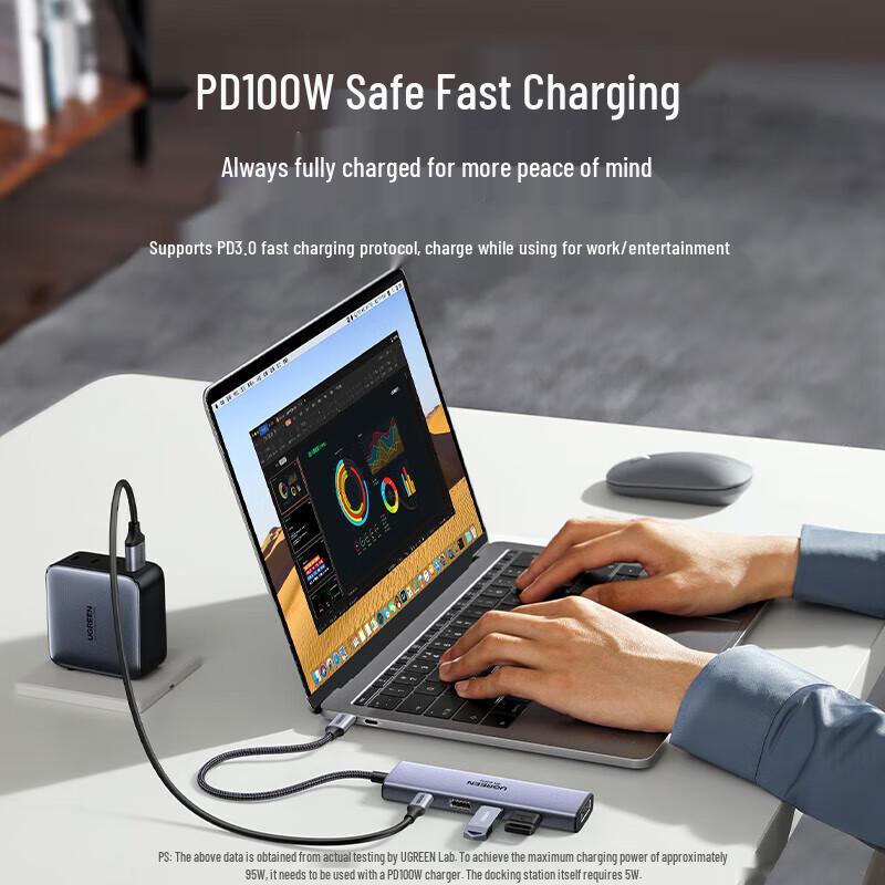 Ugreen Многопортовый адаптер USB-C 9-в-1