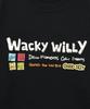 WACKY WILLY Cartoon Graphic Sweatshirt Black