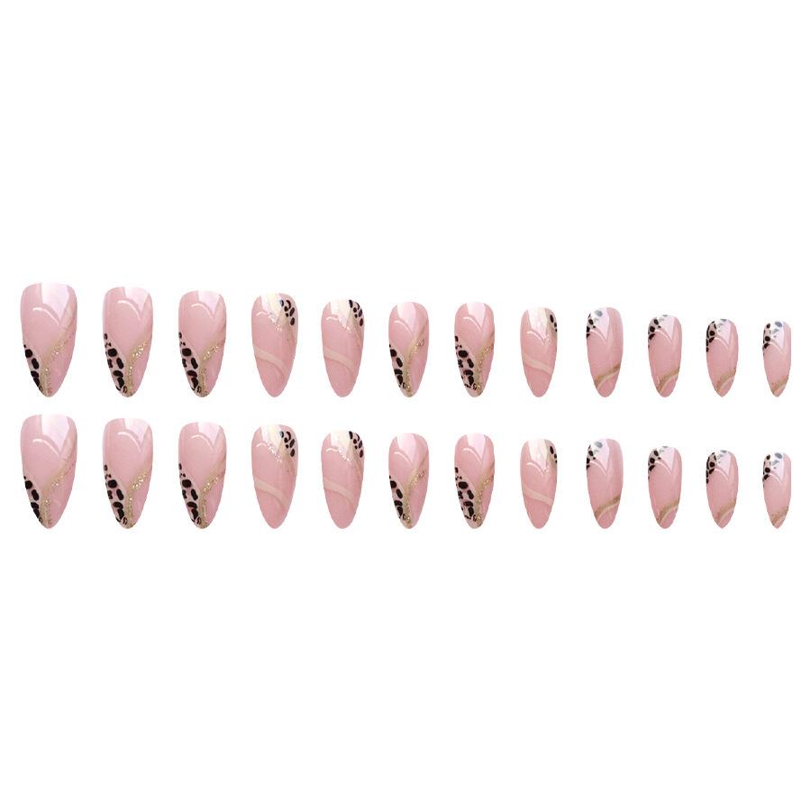 Французский миндаль с леопардовым принтом: Горячая Девушка Полоски и Сладкий Крутой Стиль