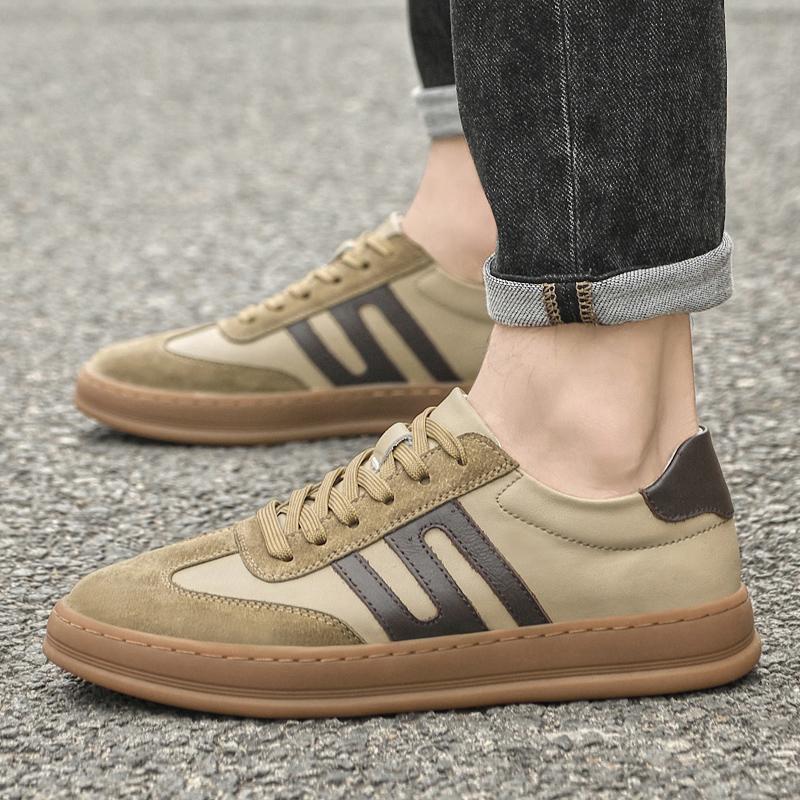 Fashion Brand Outdoor Men's Spring New Lace Up Comfortable Anti Slip Sports Board Shoes Retro Men Fashionable Breathable Casual Sneakers