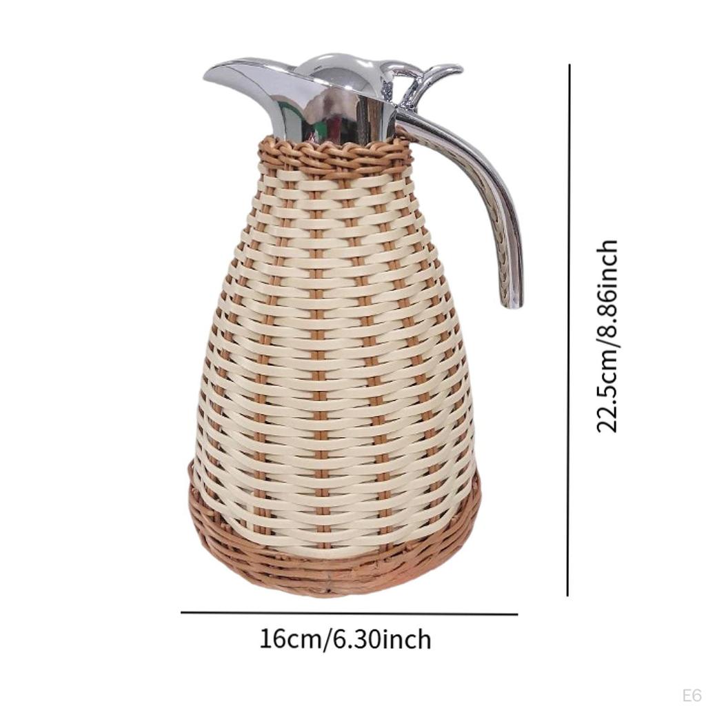 Изготовленный из нержавеющей стали кофейный графин, изолированный кувшин, банка для напитков объемом 1,5 л с крышкой, вакуумный чайник для воды