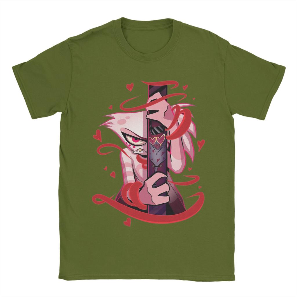 Веселые футболки Hazbins Hotels для мужчин, хлопковые футболки с круглым вырезом, футболки с коротким рукавом, одежда для подарка