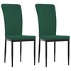 Dining Chairs 2 pcs. Dark Green Velvet